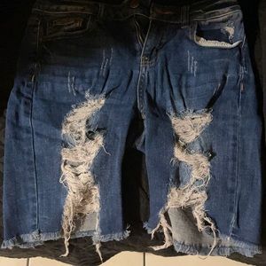 Ripped shorts